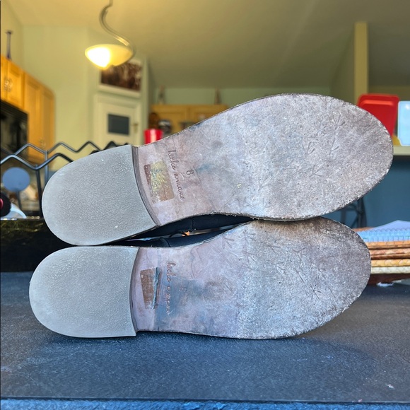 BEEK Quail Black leather boots size 8 - Picture 3 of 5